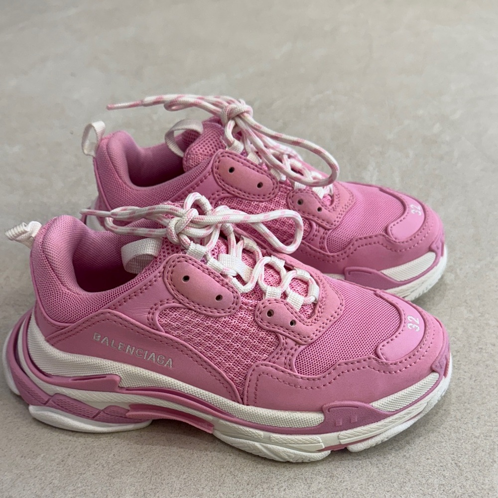 Balenciaga Pink and White Sneakers